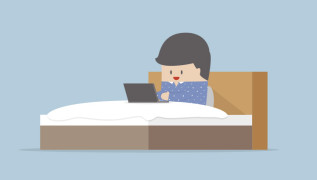 36% of CIOs research IT products and services in bed